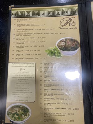 Menu photo 8 Pho Van San Diego, CA