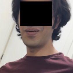 California Barber Shop - My hair before going to California Barbershop.