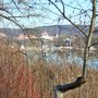 Photo of Die rote Bank am Landschaftsweg in Wasserburg