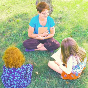 Mindful Modalities - Meg teaching in the park - Speech Therapists Near Me - Pleasantville, New York