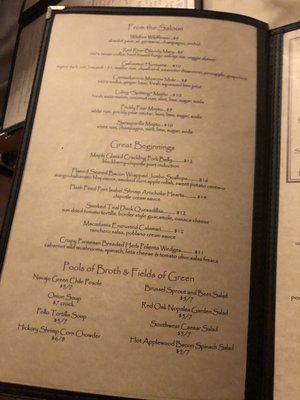 Menu photo 3 Wildfire Georgetown, TX