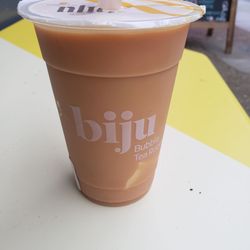 Biju Bubble Tea Room - Really good Hong Kong milk tea with caramel pudding! Not too sweet, just right.