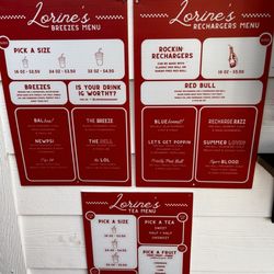Granny’s Shaved Ice - Menu for Lorrine's