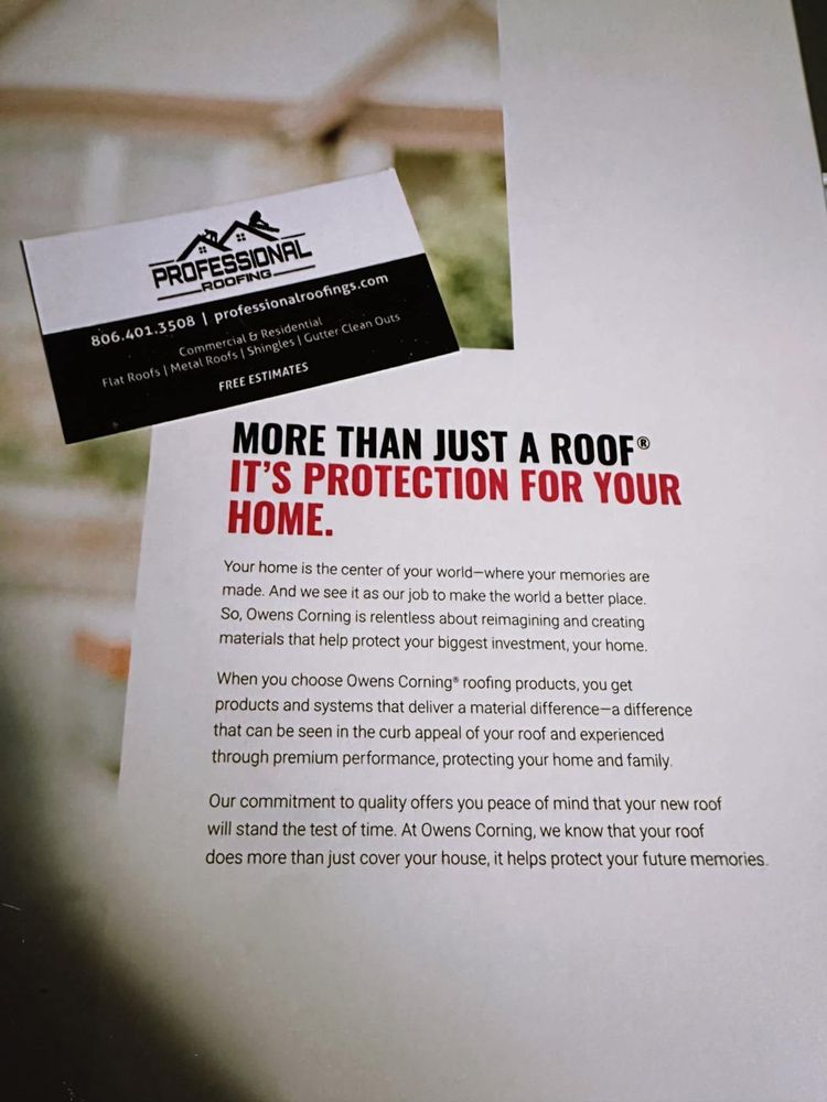 Slide of Professional Roofing