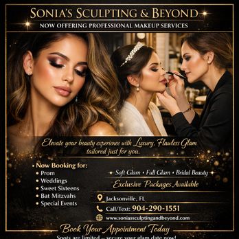 Sonia's Sculpting & Beyond - Professional Makeup Services - Body Contouring Near Me - Jacksonville, Florida Sonia's Sculpting & Beyond - Professional Makeup Services - Body Contouring Near Me - Jacksonville, Florida