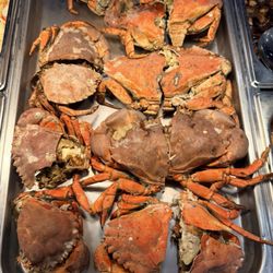 New Item served all day. Live Steamed Box Crab