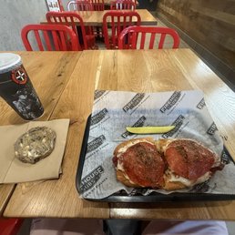 Pepperoni Pizza Meatball sub. Size medium combo. Excellent presentation!