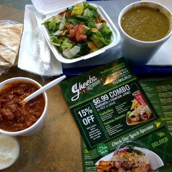 Sheeba Express - Lamb Chili, Fatuous Salad and large Lentils Soup  delicious - Mediterranean Near Me - Detroit, Michigan