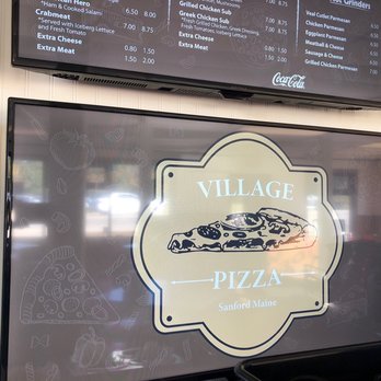 Village Pizza - menus and prices on the wall - Pizza Near Me - Sanford, Maine Village Pizza - menus and prices on the wall - Pizza Near Me - Sanford, Maine
