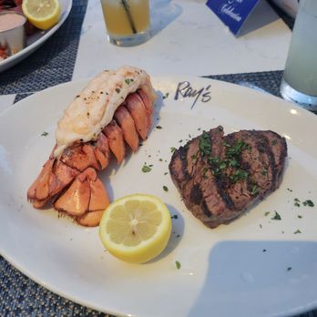 Ray's On the River - surf and turf. the filet mignon was so flavorful and tender. delicious - Seafood Near Me - Sandy Springs, Georgia Ray's On the River - surf and turf. the filet mignon was so flavorful and tender. delicious - Seafood Near Me - Sandy Springs, Georgia