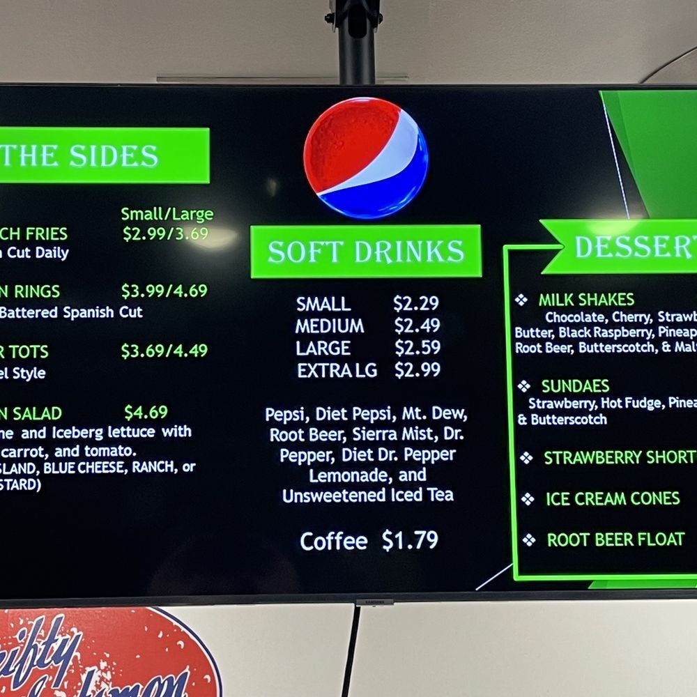 Thrifty Scotsman Drive In ! - Menu board 3 2/19/23 - Burgers Near Me - Spokane Valley, Washington Thrifty Scotsman Drive In ! - Menu board 3 2/19/23 - Burgers Near Me - Spokane Valley, Washington