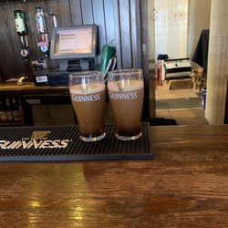 Fisherman's Bar - Two pints resting waiting to be finished pouring.