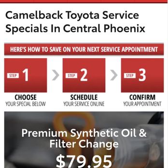 Camelback Toyota - Coupon on their own website they didn't want to honor. When you click on it, dates are displayed- the coupon is current. - Car Dealers Near Me - Phoenix, Arizona Camelback Toyota - Coupon on their own website they didn't want to honor. When you click on it, dates are displayed- the coupon is current. - Car Dealers Near Me - Phoenix, Arizona