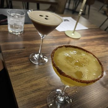 Eden - Espresso martini and spicy mango margarita - Wine Bars Near Me - Fresno, California