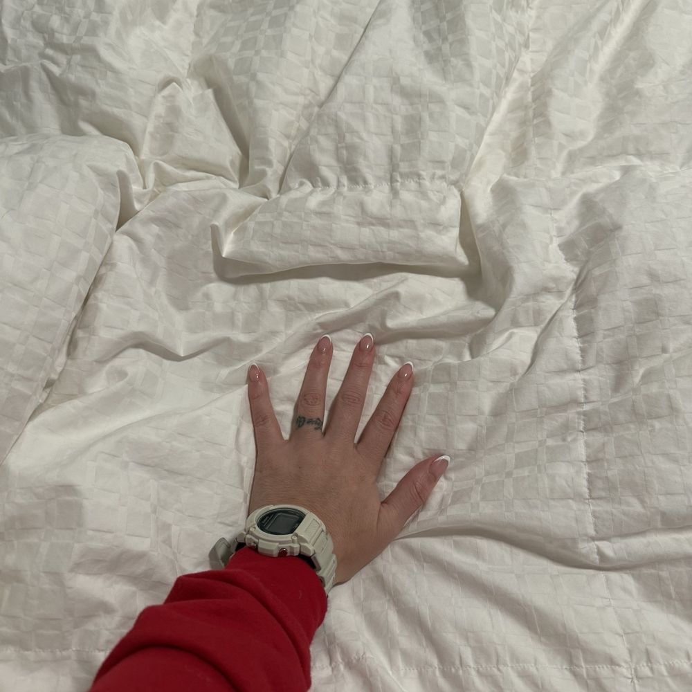 AM Cleaners - What half the squares in my ultra filled duvet looked like after being "dry cleaned" at this subpar establishment. - Dry Cleaning Near Me - Lacey, Washington