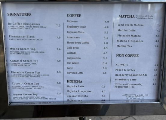 Menu photo 5 Re Coffee Pasadena, CA Menu photo 5 Re Coffee Pasadena, CA