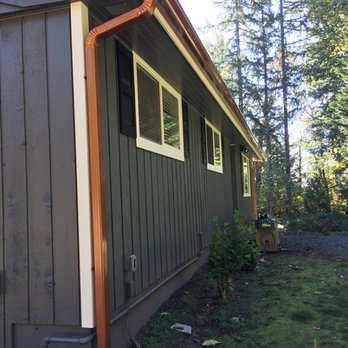 Great Gutters - 6K Gutters and 3x4 Downspouts it never change its color. - Gutter Services Near Me - Kent, Washington