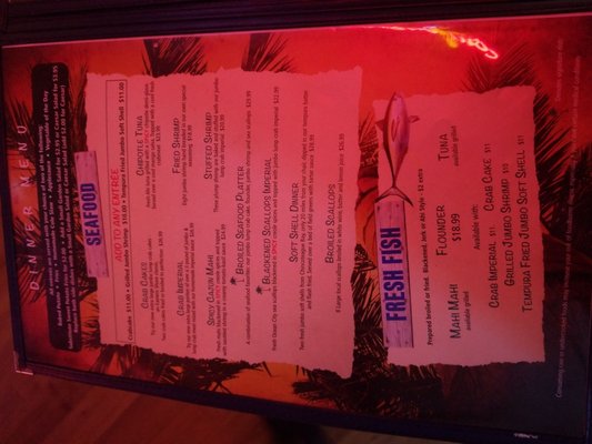 Menu photo 5 Harborside Bar & Grill Ocean City, MD