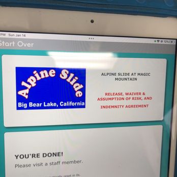Mineshaft Coaster - Sign your electronic waiver - Amusement Parks Near Me - Big Bear Lake, California