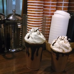 The Copper Moon - Blended coffee drinks:
*no mixes or additives
* made from "Cleveland Toddy" a method of cold-brewed coffee
* homemade whipcre