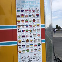 WE ice Gourmet Shave Ice - Menu