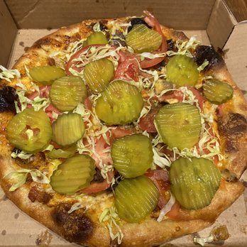 Brgr Stop - The Pig Mac pizza!! Sooooo amazing! I loved it! - American Near Me - Fort Lauderdale, Florida