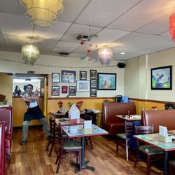 Tzatziki's - Inside the restaurant; Kal posed for the picture (LOL!)