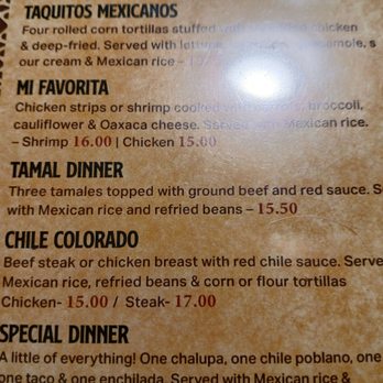 Entre Amigos - Menu. I ordered the Tamal Dinner - Mexican Near Me - Midland, Michigan