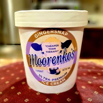 Moorenko's Ice Cream - Gingersnap ice cream - Ice Cream & Frozen Yogurt Near Me - Silver Spring, Maryland