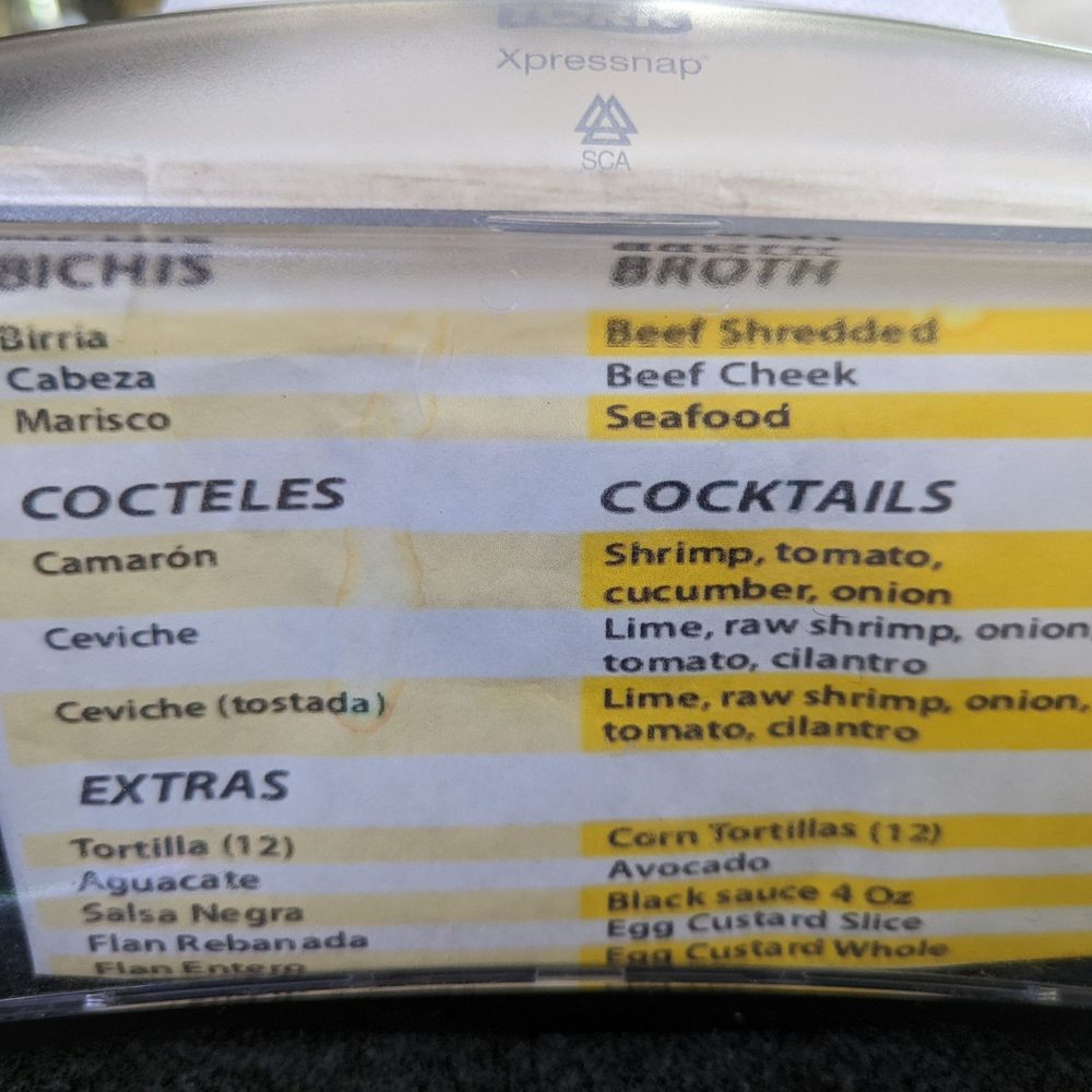Cocina La Ley - Menu for inside Diners is on the napkin holder so be sure to look at prices outside or on Yelp if a concern. - Mexican Near Me - Nogales, Arizona Cocina La Ley - Menu for inside Diners is on the napkin holder so be sure to look at prices outside or on Yelp if a concern. - Mexican Near Me - Nogales, Arizona