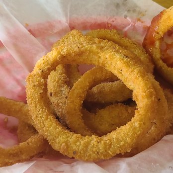 The Burger Grille - Onion rings nice an crispy. - Burgers Near Me - Uxbridge, Massachusetts
