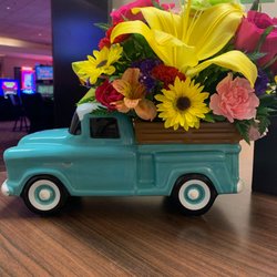 The Flower Mine - This will make your vintage car/truck enthusiasts smile! Great floral arrangement,  flowers were fresh and lasted a long time