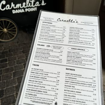Carmelita’s - Dana Point - Lunch menu - Mexican Near Me - Dana Point, California Carmelita’s - Dana Point - Lunch menu - Mexican Near Me - Dana Point, California