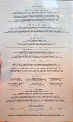 Menu photo 5 Saltwater Coastal Grill Rosemont, IL