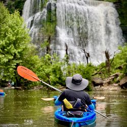 Kayaking Adventures of Tennessee - Approaching the falls.