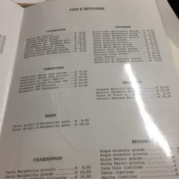 Cantina Cantarini - Menu - Roman Near Me - Rome, RM