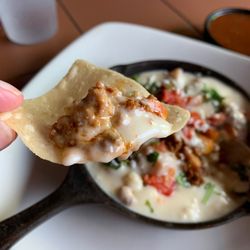 Miguel's Mex Tex Cafe - Queso fantastico - very good cheese sauce served with tortillas $12
