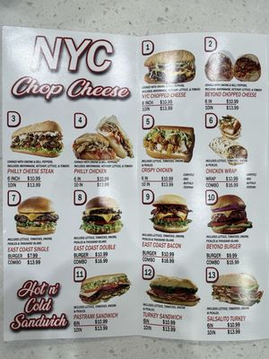 Menu photo 3 Nyc Chop Cheese Long Beach, CA