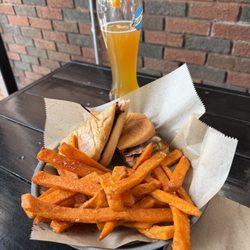 The Stratford - Cuban Sandwich with sweet potato fries