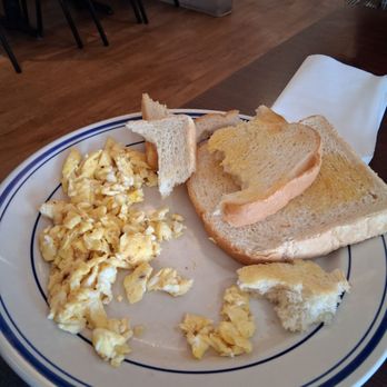 Farm House Cafe - This was what I got and both plates were 20 dollars I got cold scrambled eggs and cold toast it was nasty and dry - Cafes Near Me - Springfield, Missouri