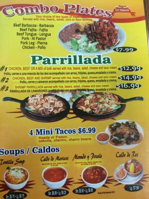 Menu photo 7 Taqueria La Tapatia Round Rock, TX