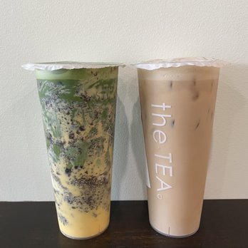 The Tea - Oreo Matcha Brulee and No. 18 Golden Mellow Milk Tea - Coffee & Tea Near Me - Monterey Park, California The Tea - Oreo Matcha Brulee and No. 18 Golden Mellow Milk Tea - Coffee & Tea Near Me - Monterey Park, California