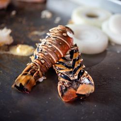 Thai Spice & Sushi - Lobster tail on the Hibachi menu.