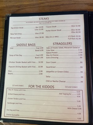 Menu photo 1 Chuckwagon Elfrida, AZ