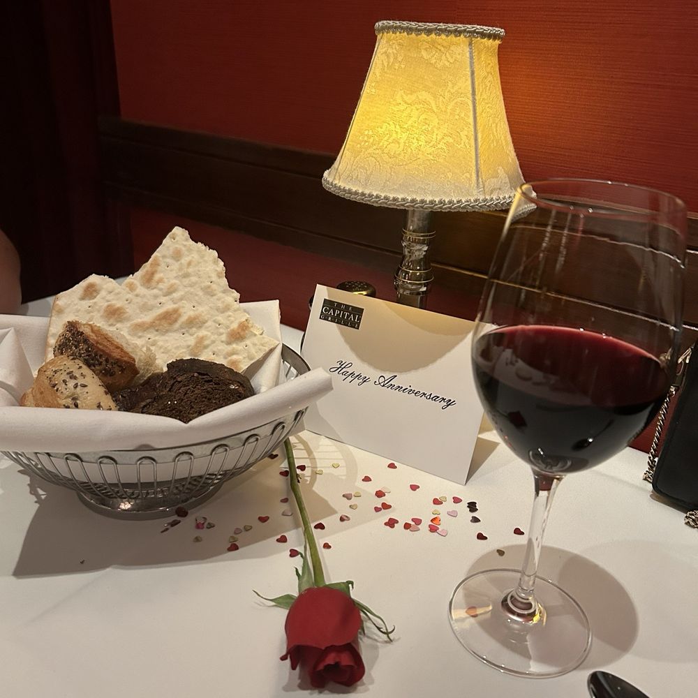 The Capital Grille - Bread basket and table setting - Steakhouses Near Me - Clayton, Missouri