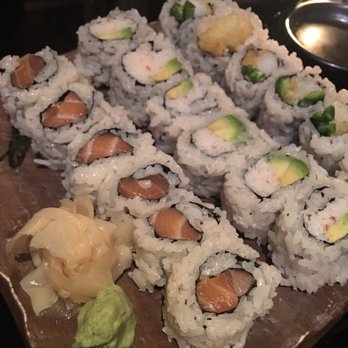 Sushi Roku - Salmon Roll, California Roll & Popcorn Shrimp w/Jalapeño Roll - Sushi Bars Near Me - Pasadena, California
