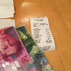 Chez Xu 2 - The cost for our order, two people.
