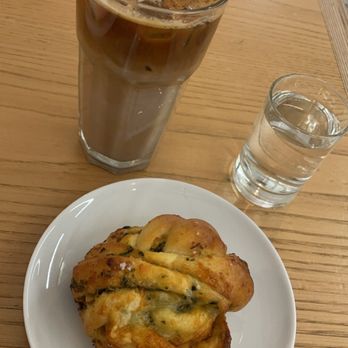 Newport Coffee House - Savory knot and dirty chai latte - Coffee & Tea Near Me - Evanston, Illinois