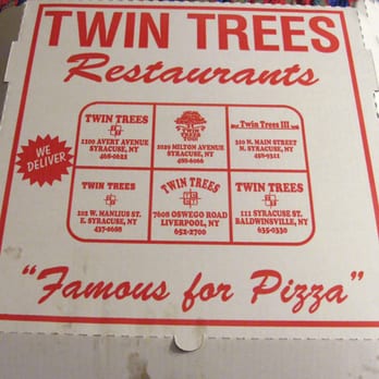 Twin Trees - The box that holds delicious pizza! - Pizza Near Me - East Syracuse, New York Twin Trees - The box that holds delicious pizza! - Pizza Near Me - East Syracuse, New York