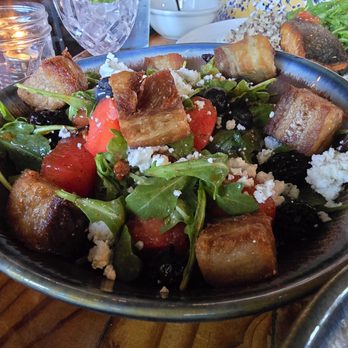 The Parish - Watermelon salad with goat cheese and pork belly, absolutely incredible. - Gastropubs Near Me - Tucson, Arizona